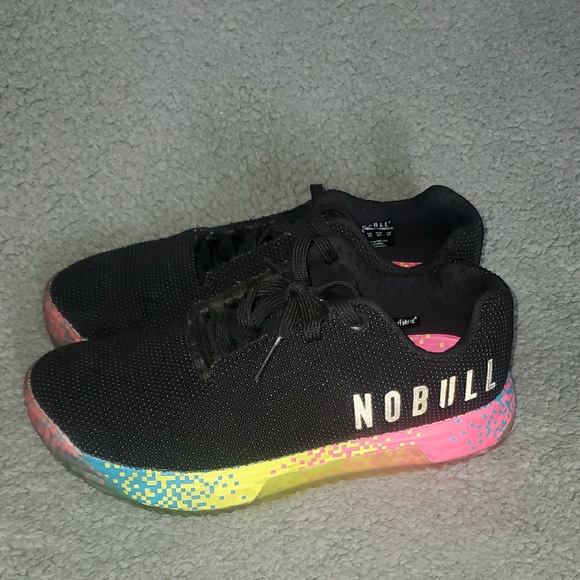 NOBULL Kids Black Sneakers with Colorful Sole - Picture 8 of 11